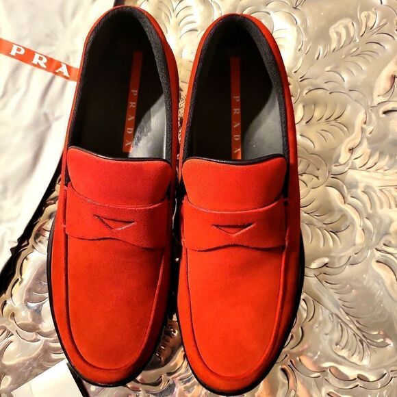men size 61/2NIB, authentic  prada loafers gorgeous brand new!authentic  prada!! - Picture 2 of 10
